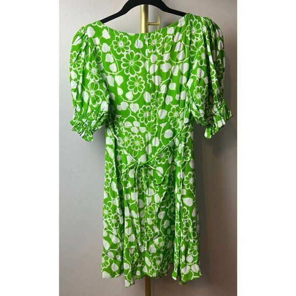 Faithfull the Brand La Berben Mini Dress Cleo Floral Print Dress NWT Sz. 4 - Picture 9 of 9